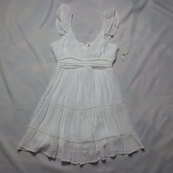 NWT ALTAR’D STATE womens BOHO dress WHITE sleeveless WEDDING homecoming SIZE XS - Picture 1 of 13
